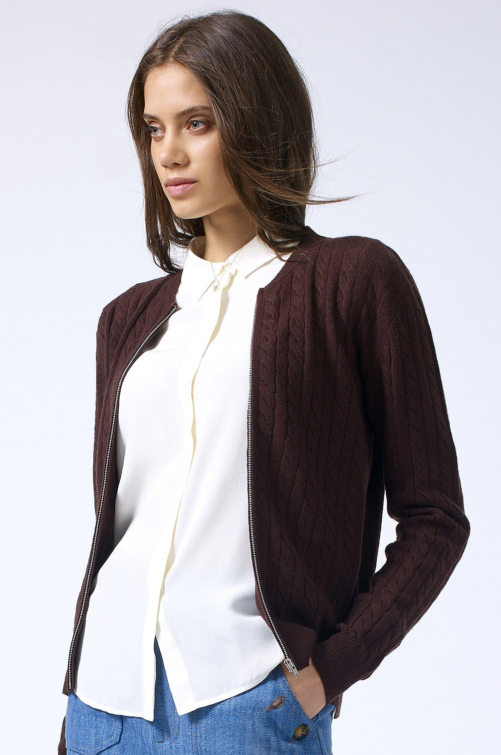 Cashmere Bomber  Jacket