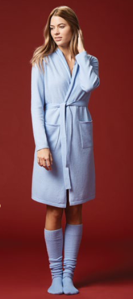 Womens Cashmere Long Robe