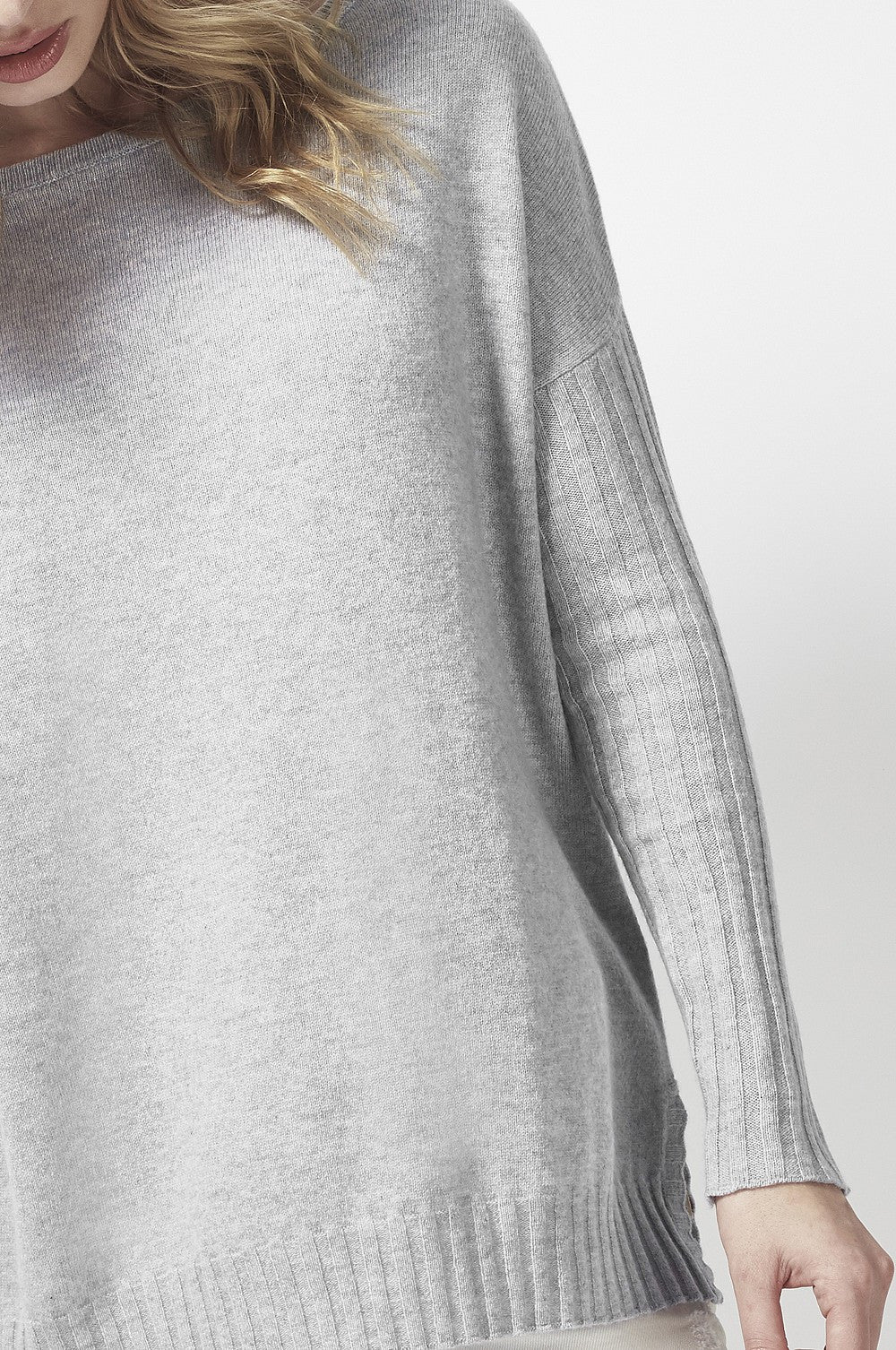 Womens Cashmere Boatneck Top