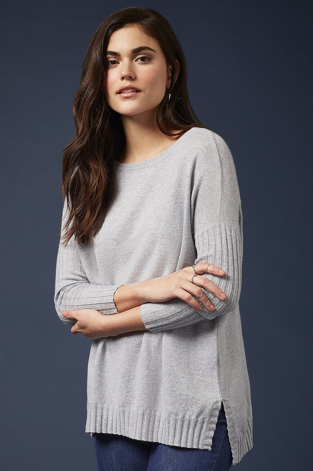 Womens Cashmere Boatneck Top