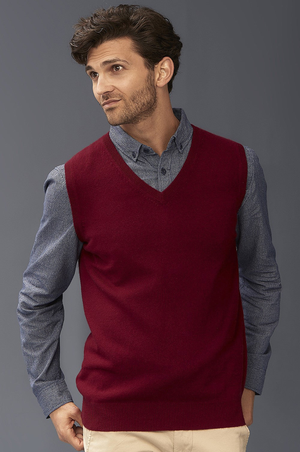 Mens Cashmere Vest