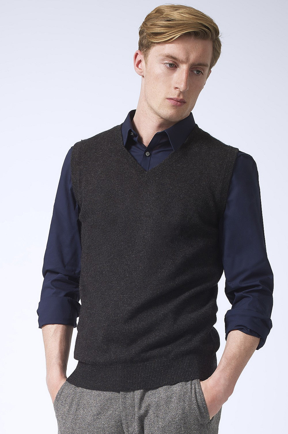 Mens Cashmere Vest