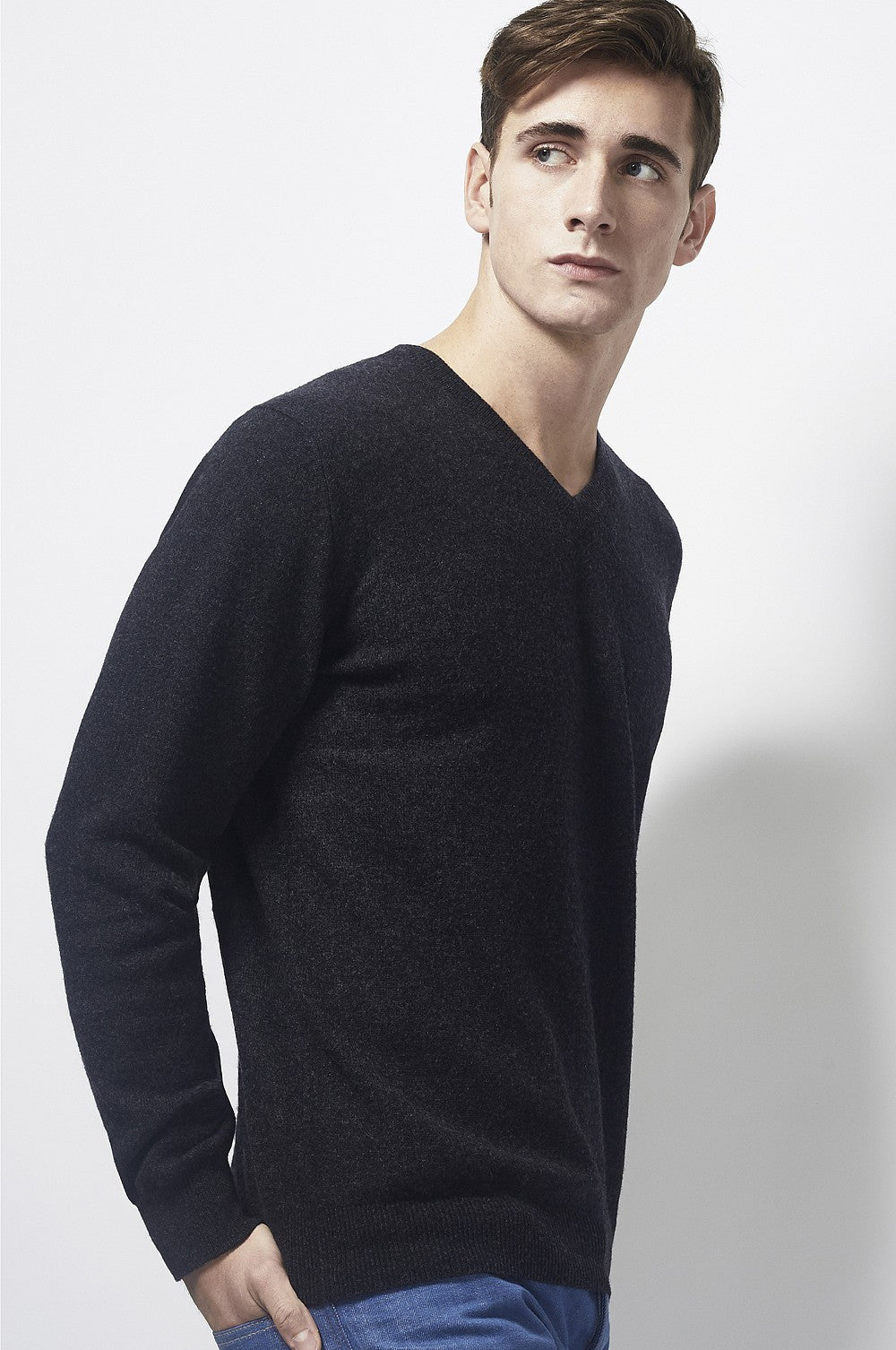 Mens Cashmere V-Neck