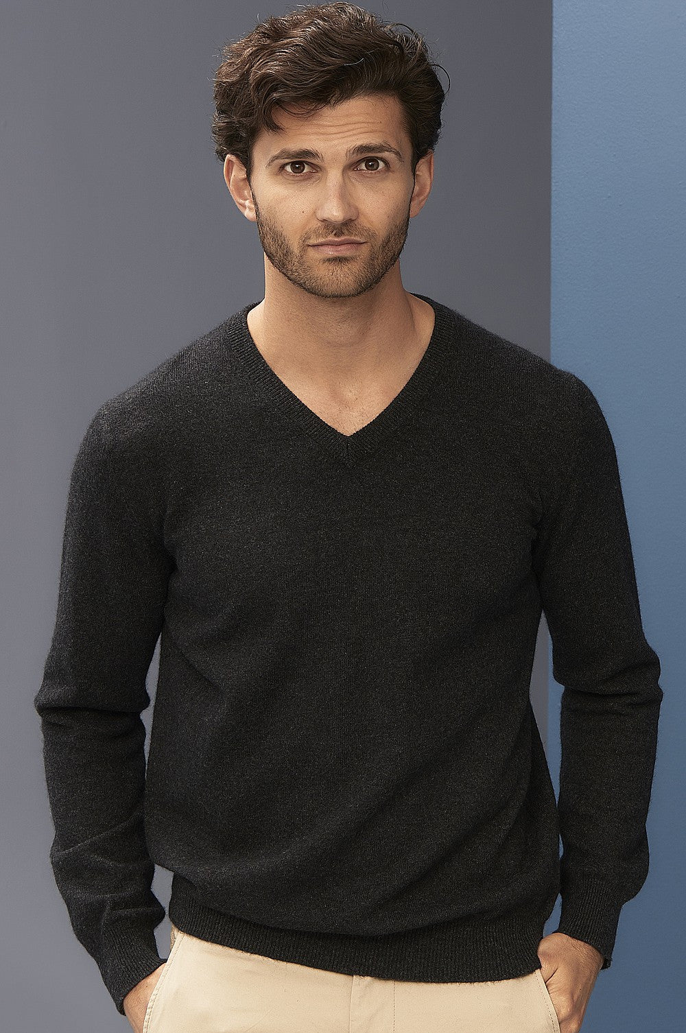 Mens Cashmere V-Neck